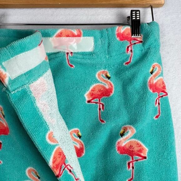 THE BIG ONE Pink Flamingo Adjustable THICK Towel Wrap Terry Cloth OS - Picture 8 of 10